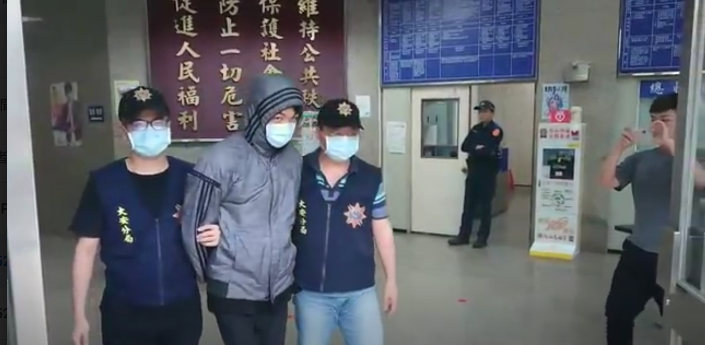 警方逮捕涉嫌潑糞的莫姓嫌犯。（翻攝畫面）