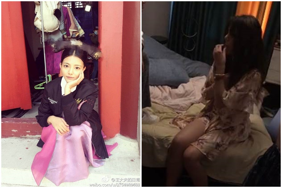 王梓芠爆出與人夫有染，還被正宮曝光抓姦影片。（左翻攝自王大夫的日常、右翻攝自春困夏乏秋盹冬眠微博）