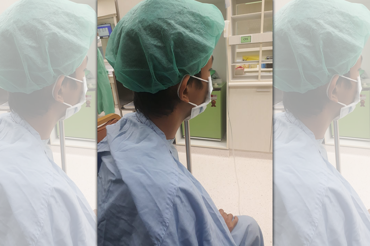 父親向老天爺抱怨，「可不可以求求您別再把病痛給我兒子了，我願意代替他來承受這些病痛…。」（翻攝自臉書爆怨2公社）