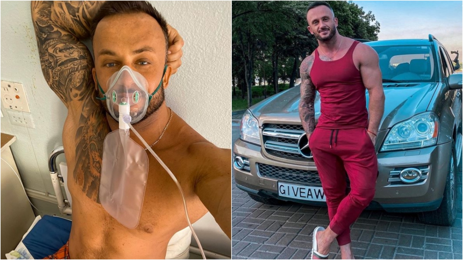 烏克蘭網紅迪米崔曾說自己不相信武漢肺炎，最終卻因確診不幸離世。（翻攝自 @stuzhuk_dmitriy Instagram）