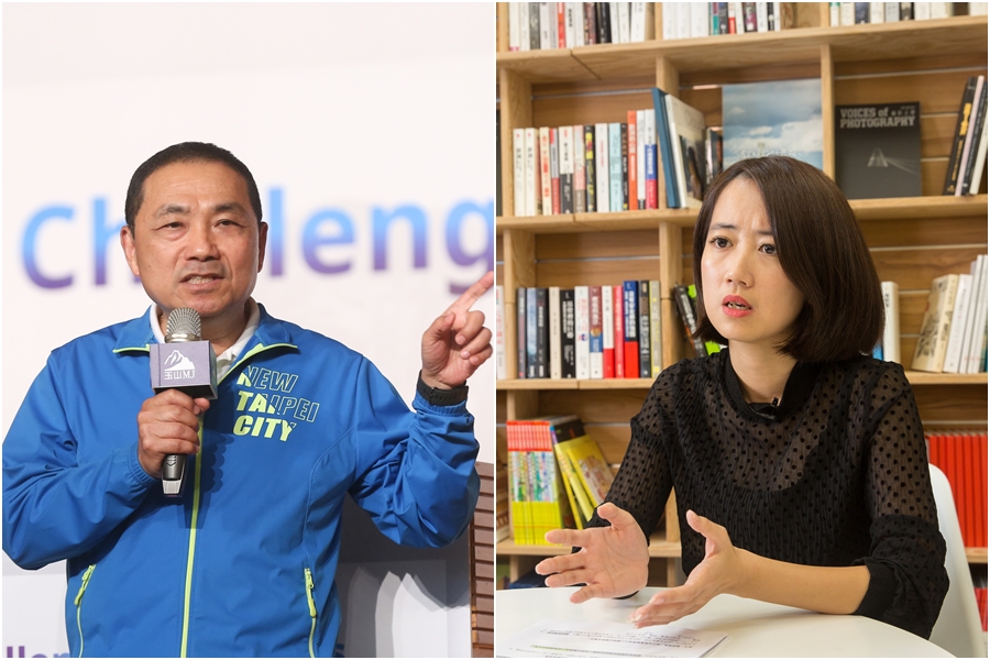 新北市議員戴瑋姍（右）認為警方搞丟300萬限量手錶，新北市長侯友宜並未發揮到警方經歷的作用還讓基層警方受過。（本刊資料照）