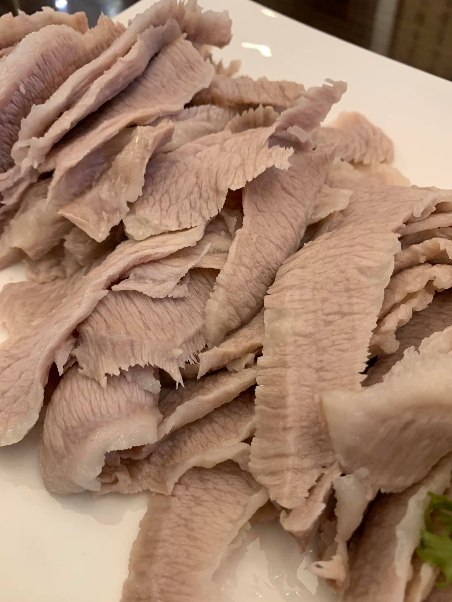 白灼禁臠的肉質，老婆認為較清甜。