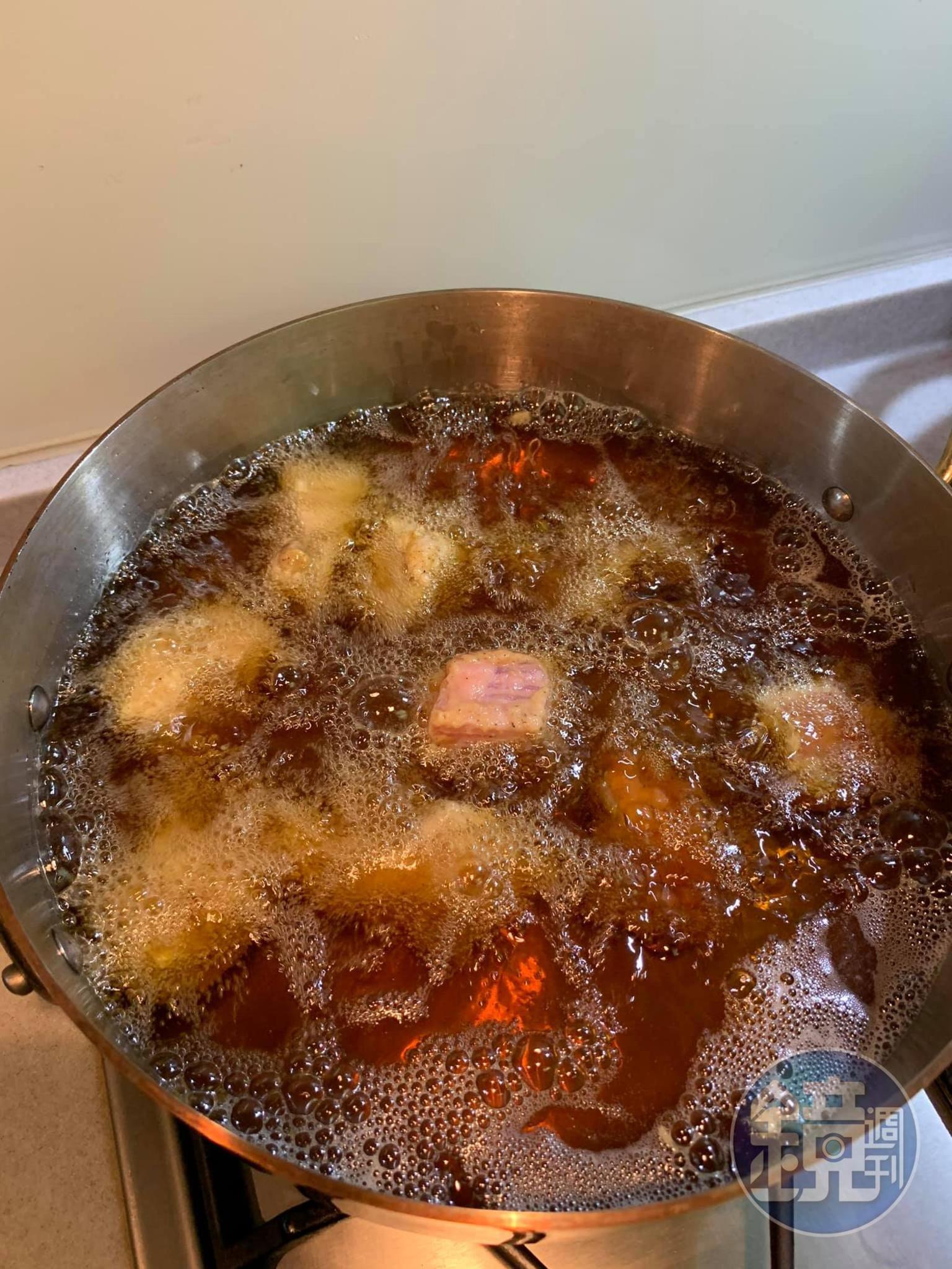 小火炸肉排。