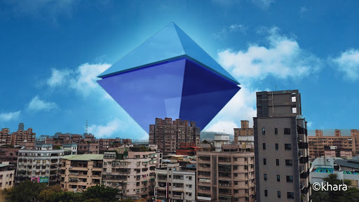 《福音戰士》推出濾鏡組，圖為「第6使徒」，拍攝後會自動融入場景中，可輸出照片及10秒的動態影音。（周文凱攝）