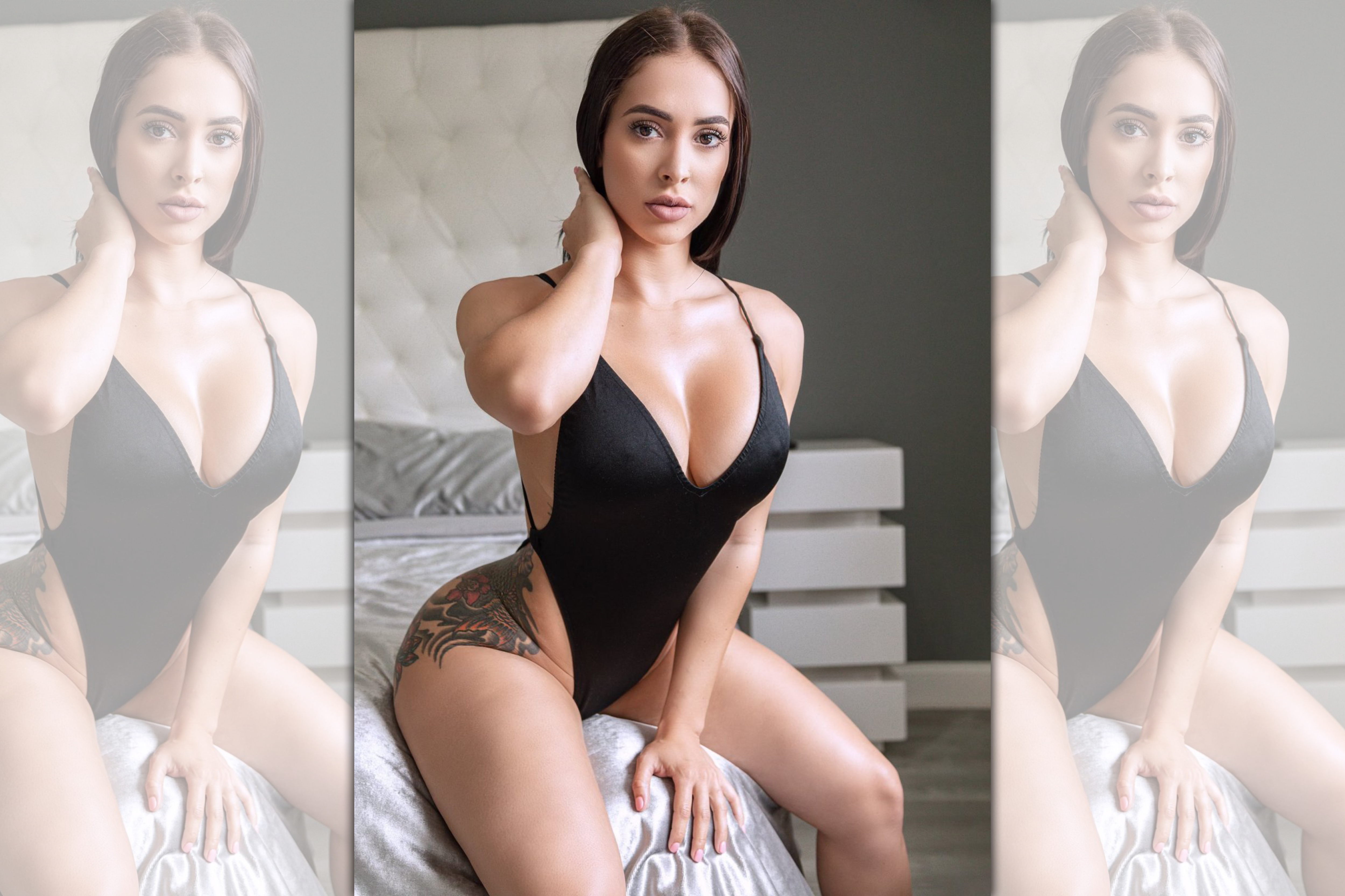 美國佛州一名26歲網紅辣媽帕切科，在家中遇2名搶匪持槍搶劫。（翻攝自Ans_leey Twitter）