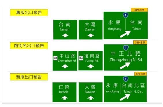 回應民意，高公局將修正路標。（翻攝自高公局網站）