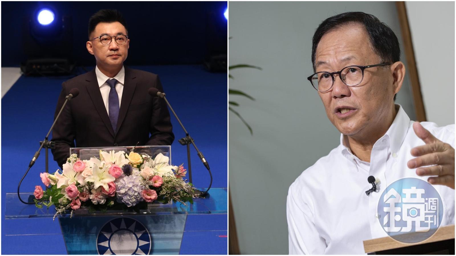 丁守中提出「一國兩府」主張,遭黨主席江啟臣打槍。(合成圖,本刊資料照)