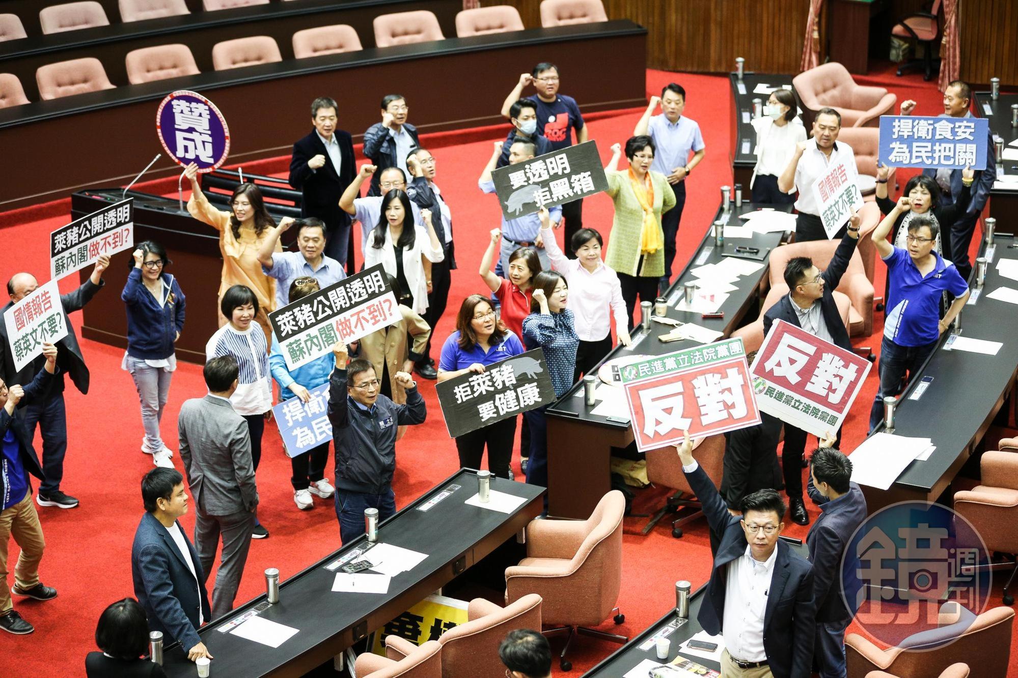 從宣布美豬將開放進口以來爭議就一直不斷。