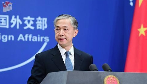 美國同意銷售武器給台灣，中國外交部發言人汪文斌則表示，中方堅決反對美國對台軍售及美台軍事聯繫。（翻攝中國外交部網站）