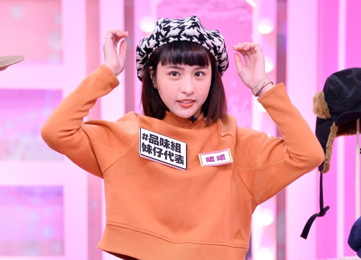 峮峮事隔2個多月，再度踏入女大攝影棚錄影。（TVBS提供）