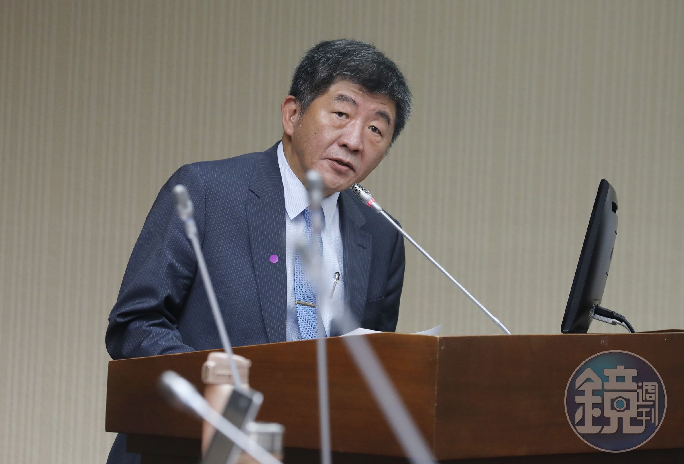 衛福部長陳時中今（29日）正面回應其他國家是否也可以進口瘦肉精豬肉問題。（資料照）