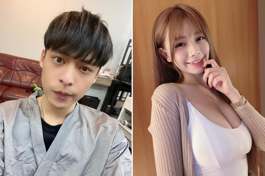 放火疑似被JKF女郎「青青」仙人跳一事，引發網友不同看法，還有人自以為幽默模仿拍放火裸上身的受害照。（翻攝自放火、青青IG）