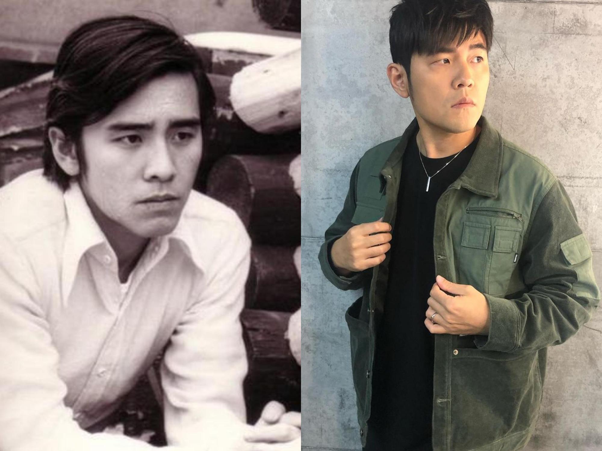 周杰倫與年輕時的姜大衛長相酷似，連姜大衛的弟弟爾冬陞都曾懷疑兩人是父子。（網路圖片／翻攝自周杰倫IG）