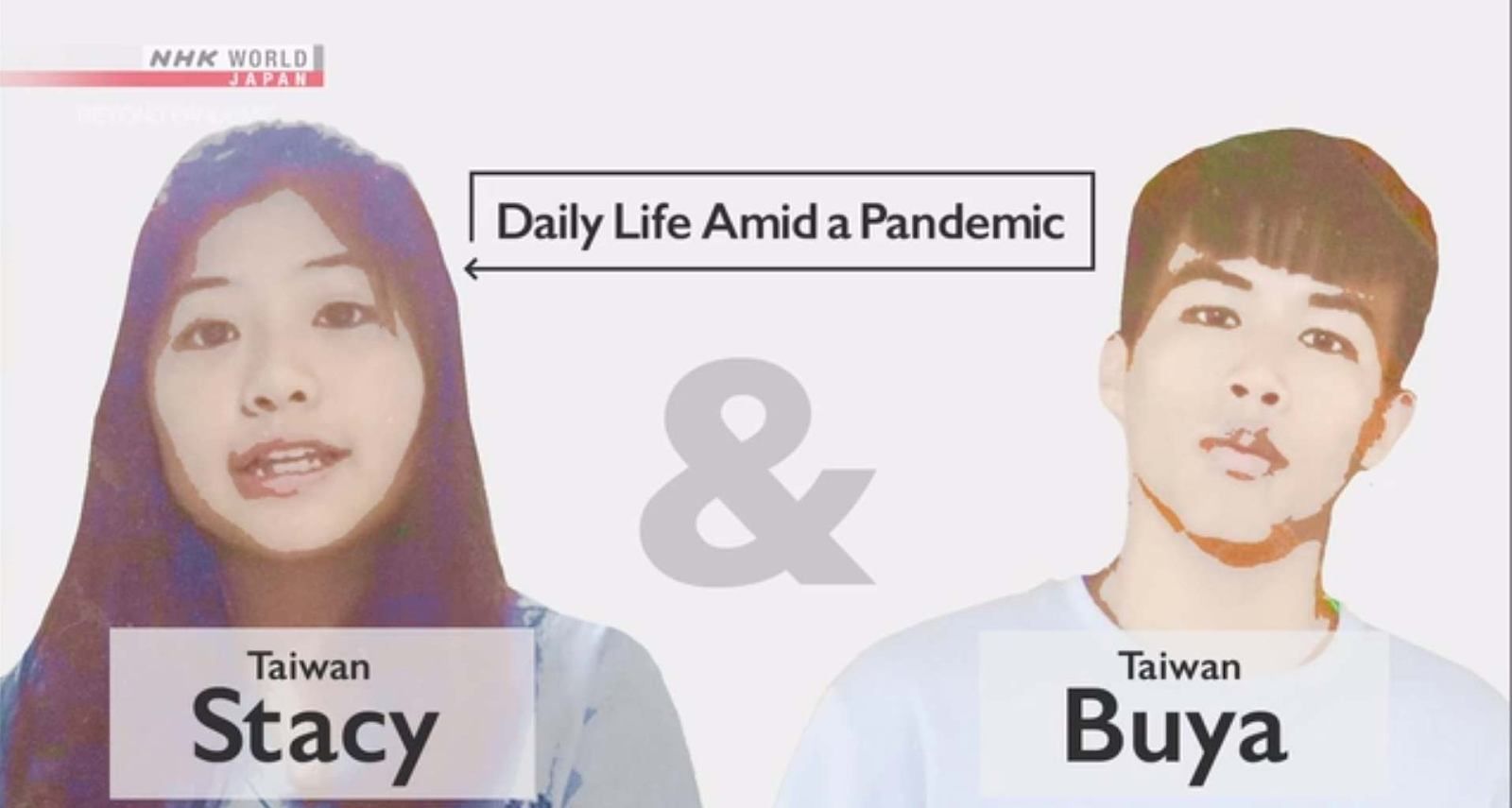 2名台灣高中生登上NHK節目《當我們同在疫起：全球青年大聲說》。（公視提供）