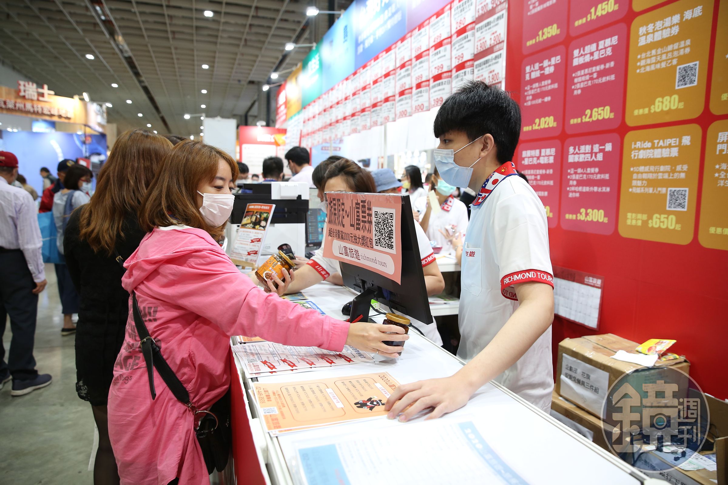 今年國內旅遊引爆熱潮，圖為台北國際旅展。