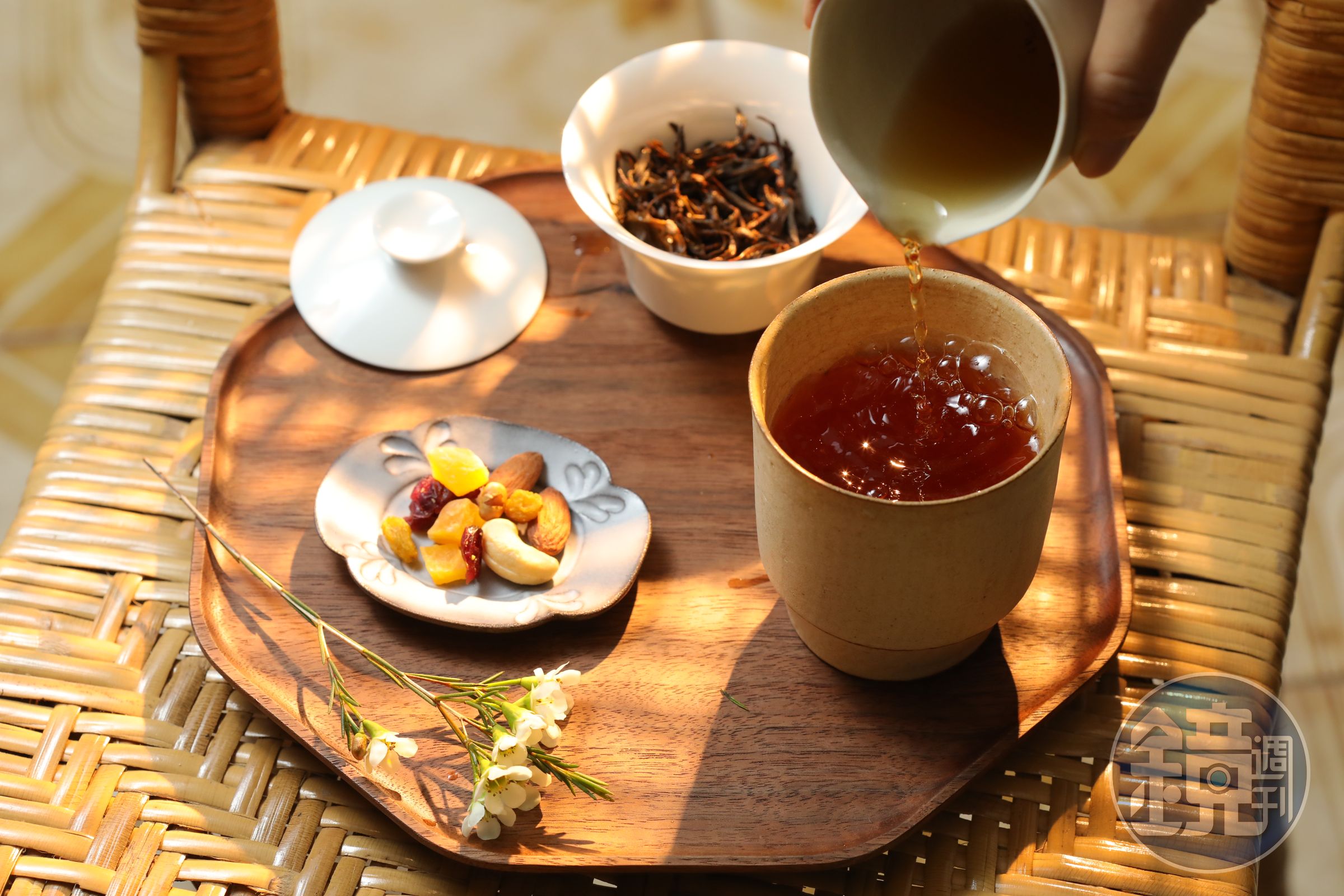 來自坪林自家茶園的「紅茶」，即使冷了也甜潤無澀味。（220元／份）