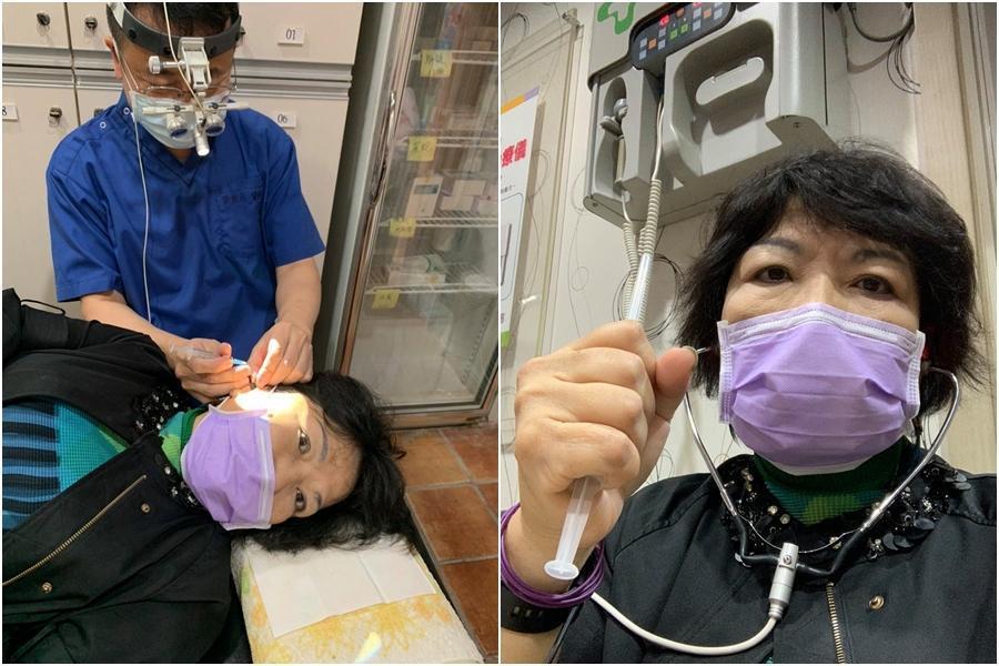 國民黨立委葉毓蘭自曝健康亮紅燈，她的右耳中低頻嚴重受損，醫師說可能是梅尼爾氏症或耳中風。（翻攝自葉毓蘭臉書）