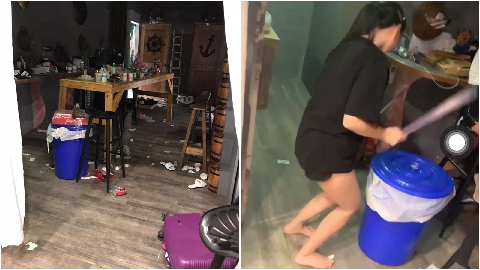 綠島民宿業者發文求助，指民宿遭到遊客惡意破壞，網友肉搜發現竟是知名網紅及其友人。（翻攝自「就是愛綠島」臉書）