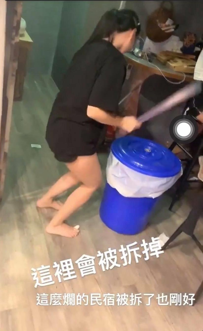 罔腰和友人被控破壞綠島一間民宿，業者上網發文求助。（翻攝自就是愛綠島臉書社團）