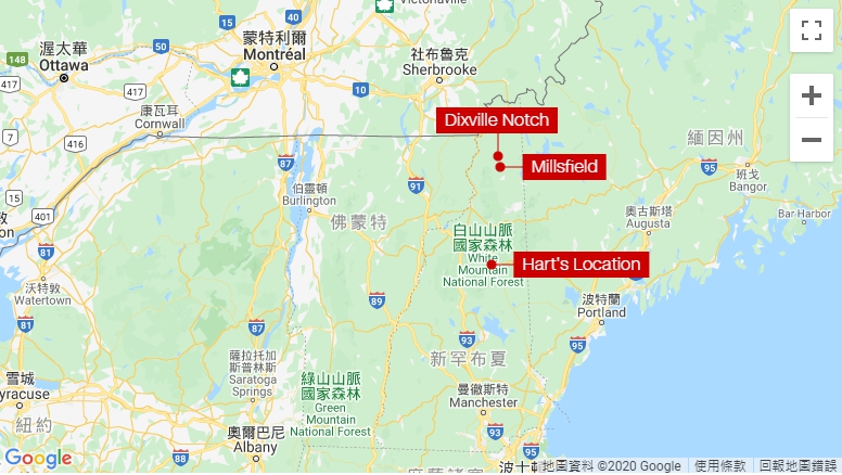 提前投開票的小鎮靠近美國與加拿大的邊境。(翻攝自Google Map)