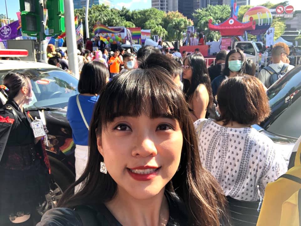 網友「黃喬妹」只因不滿黃捷（圖）日前參加同志大遊行，竟公開以言語進行網路霸凌、性羞辱。（翻攝自黃捷臉書）