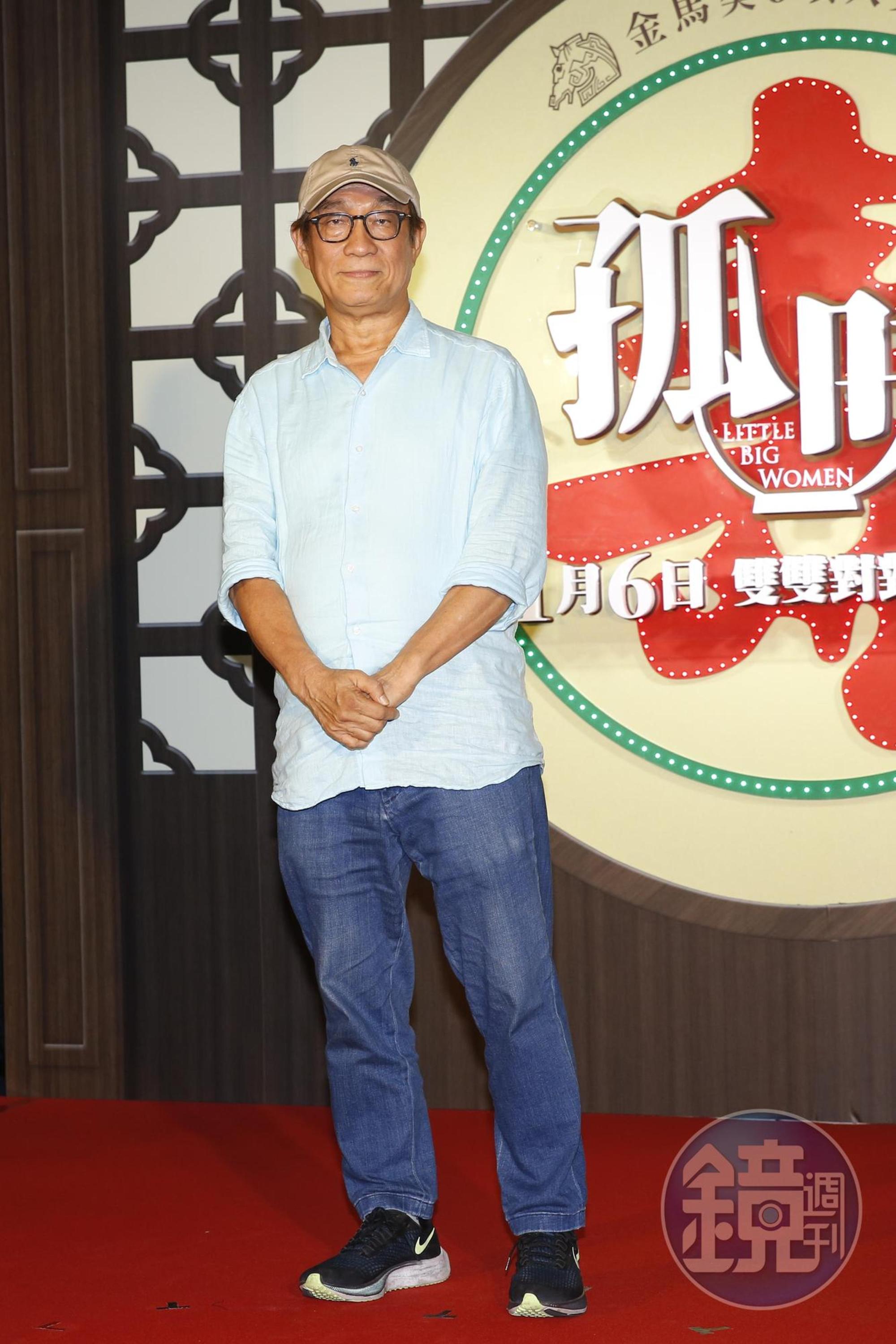 剪接大師廖慶松澄清侯孝賢身體很健康，只是瘦了一點。（攝影：楊兆元）
