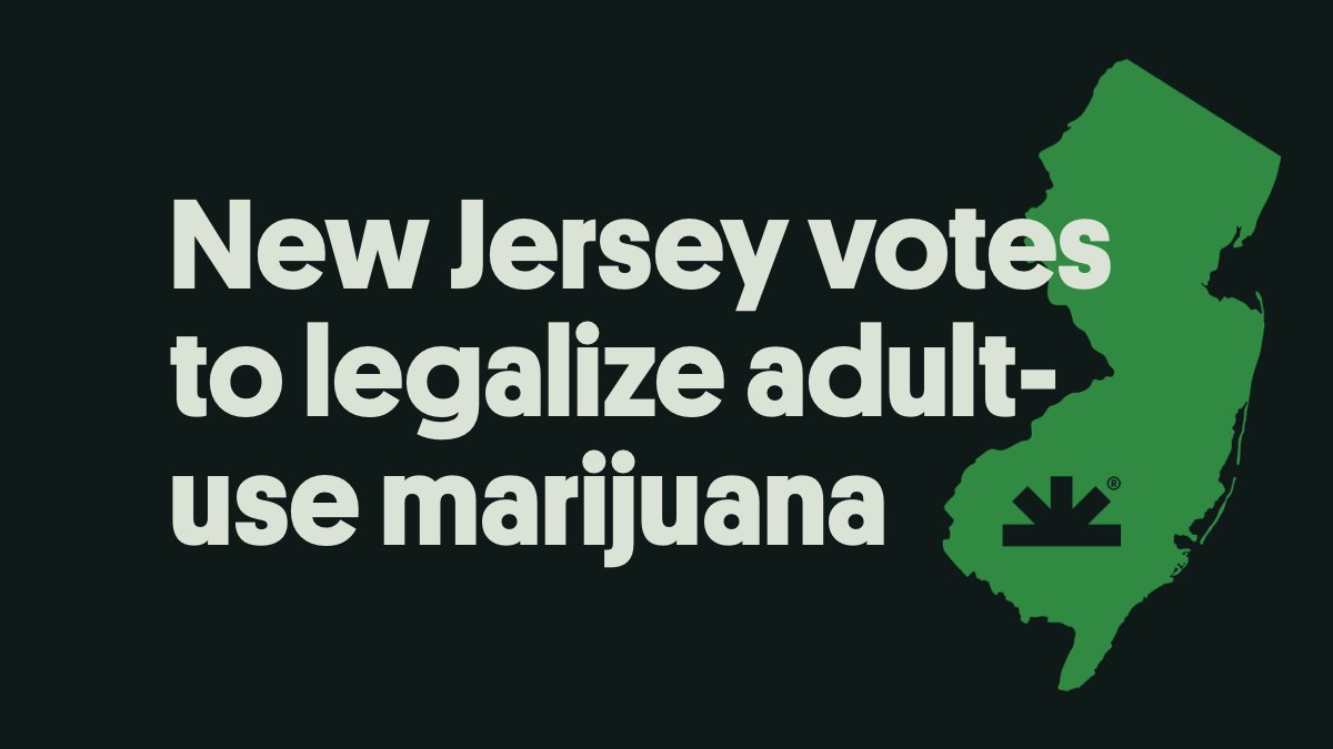 紐澤西州正式公投讓大麻合法化。（翻攝自「NORML」Twitter）
