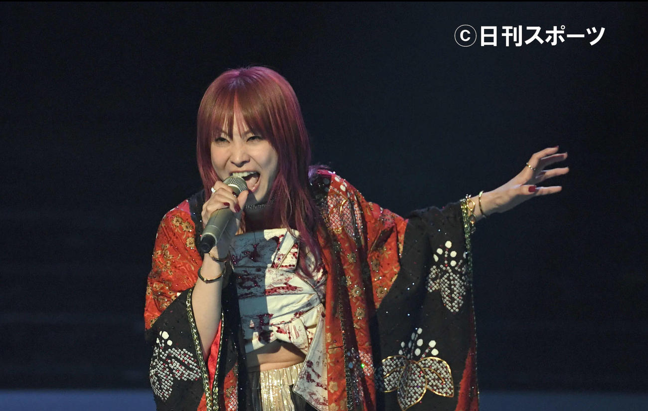 LiSA因為《鬼滅》主題曲爆紅。（翻攝日刊Sports）