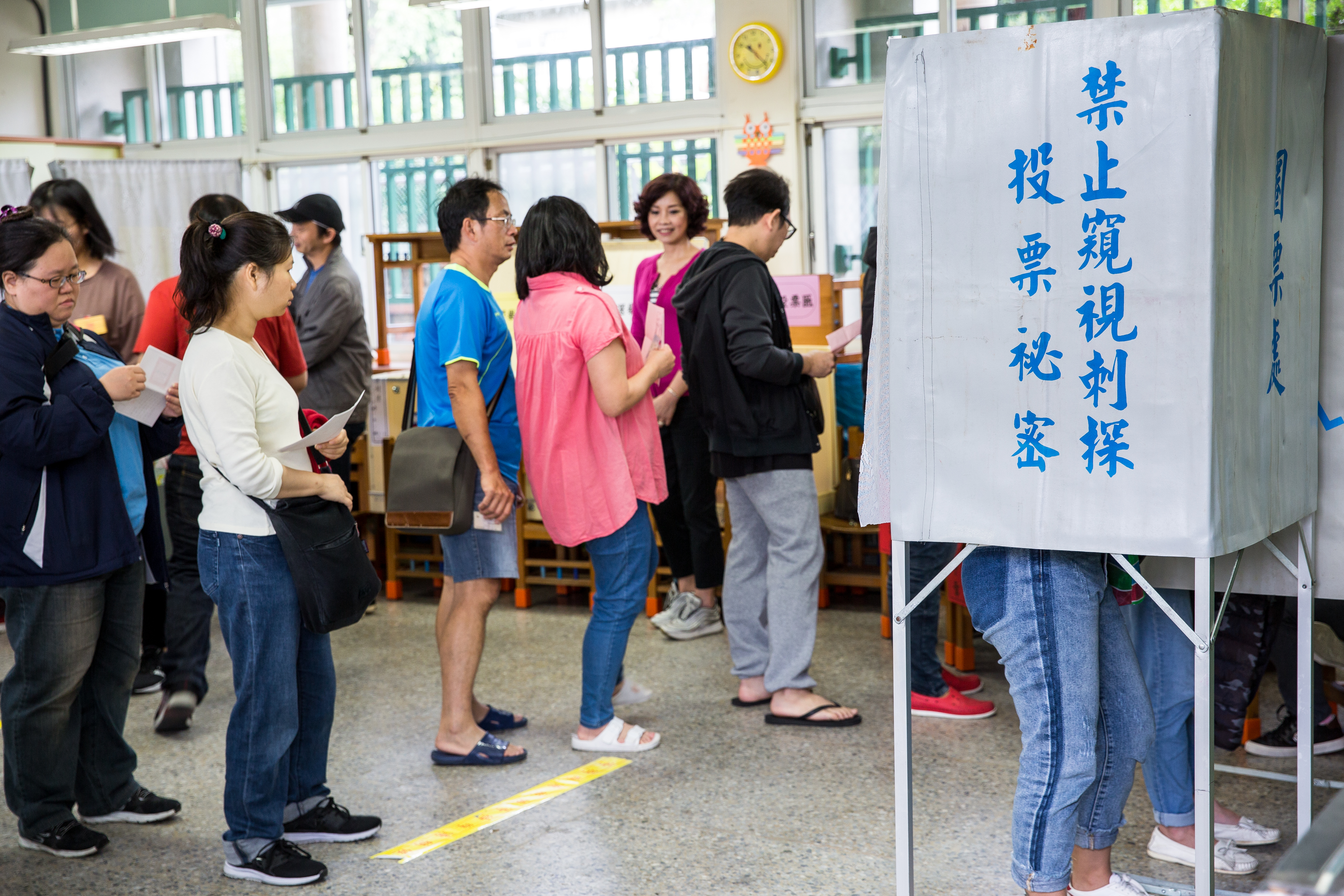 台灣投票也有「搖擺區」，引起大票網友討論。示意圖。（本刊資料照）