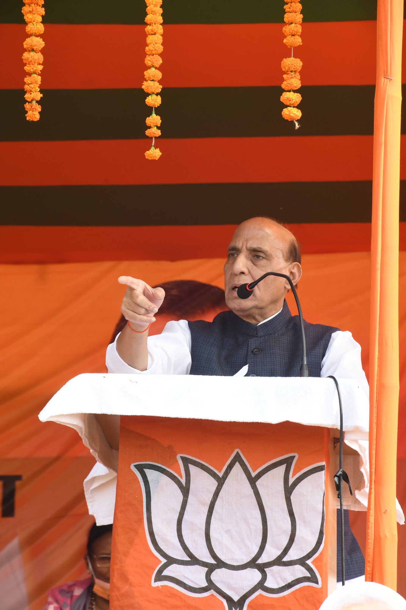印度國防部長辛格。（翻攝自「Rajnath Singh」Twitter）
