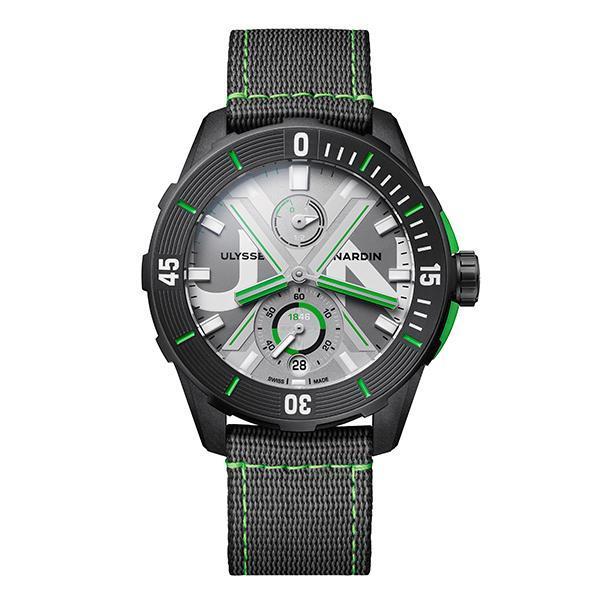 Diver Net概念錶|錶徑44mm/回收漁網及海洋回收塑料錶殼/時間及日期指示、計時碼錶功能、動力儲存指示/UN-118自動上鏈機芯/防水約300米