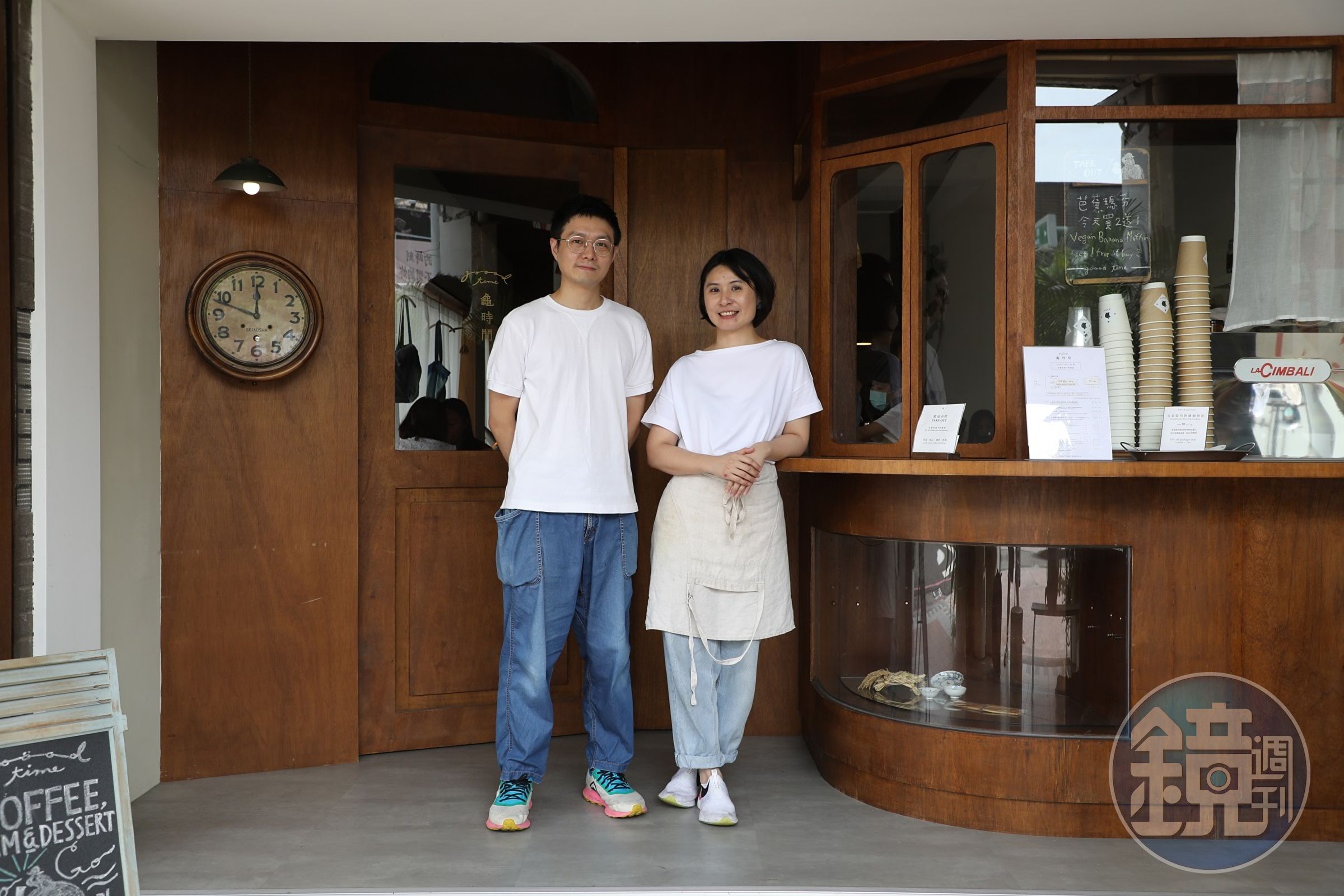 Nato（圖左）與Trista經過兩年時間緩慢雕琢，終於在旅店一樓開起喫茶咖啡店。