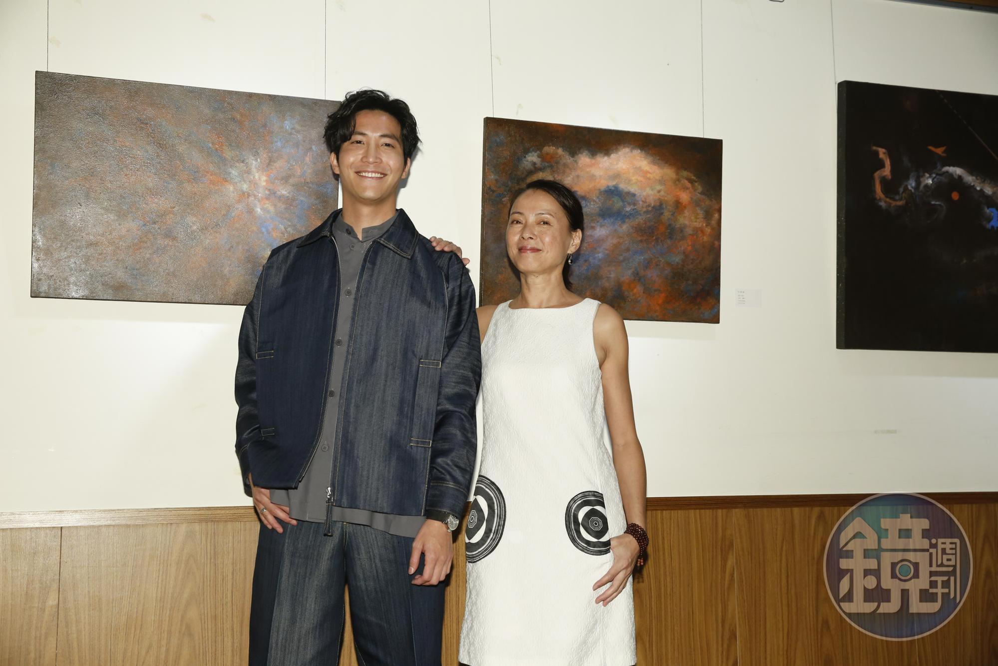 柯淑勤特別為吳翔震《光合作用 X 吳翔震》畫展站台。