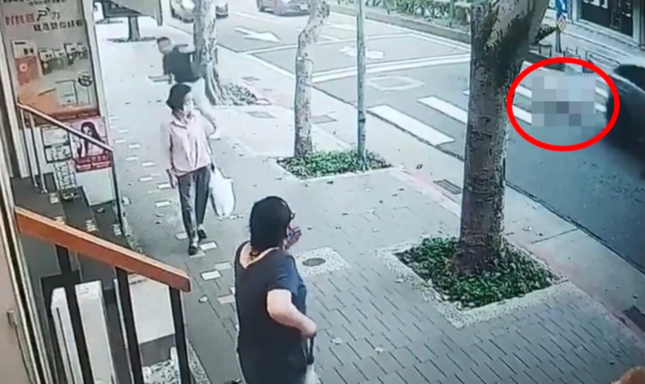 王男遭休旅車輾壓倒地,經送醫急救仍不治身亡。(松山分局提供)