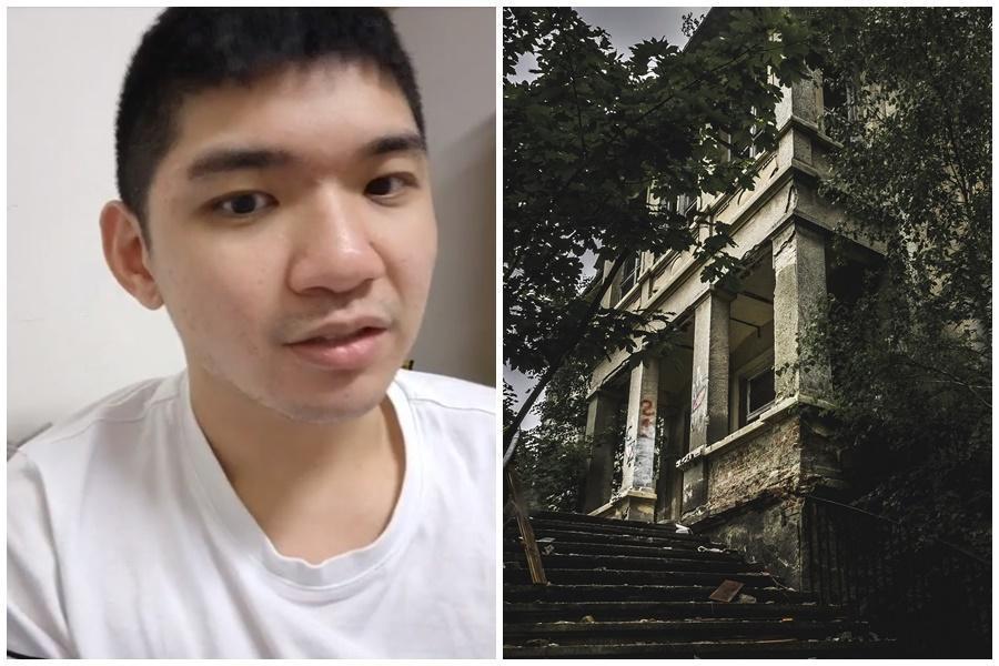 靈異探險直播主晚安小雞7日到廢棄醫院探險,驚見一具「半身乾屍」,通報警方後確認死者是一名男性失蹤人口。(翻攝自晚安小雞臉書/醫院照為示意圖,非當事醫院,Pixabay)