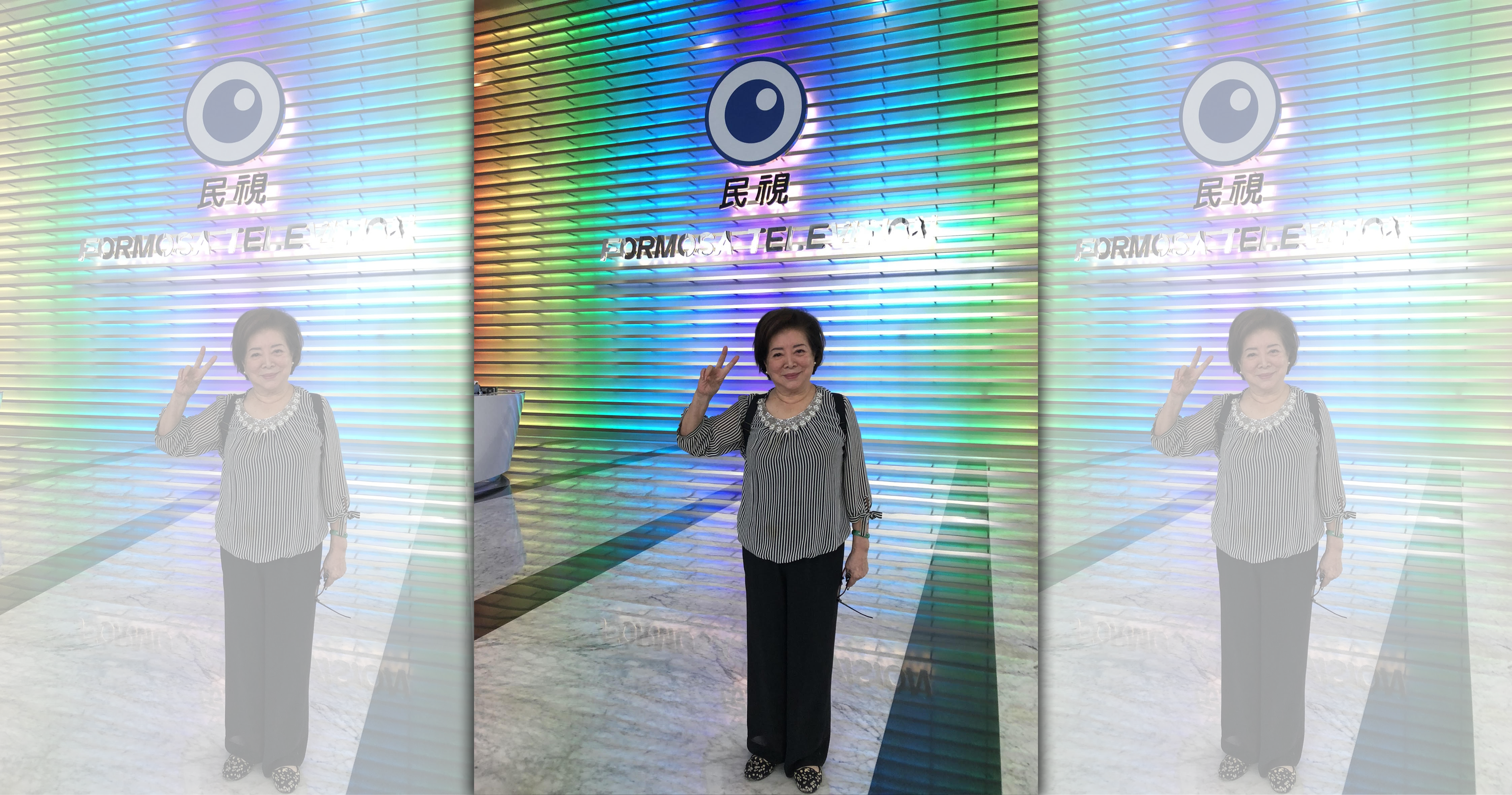 陳淑芳抱著「回娘家」的心情探訪民視。（民視提供）