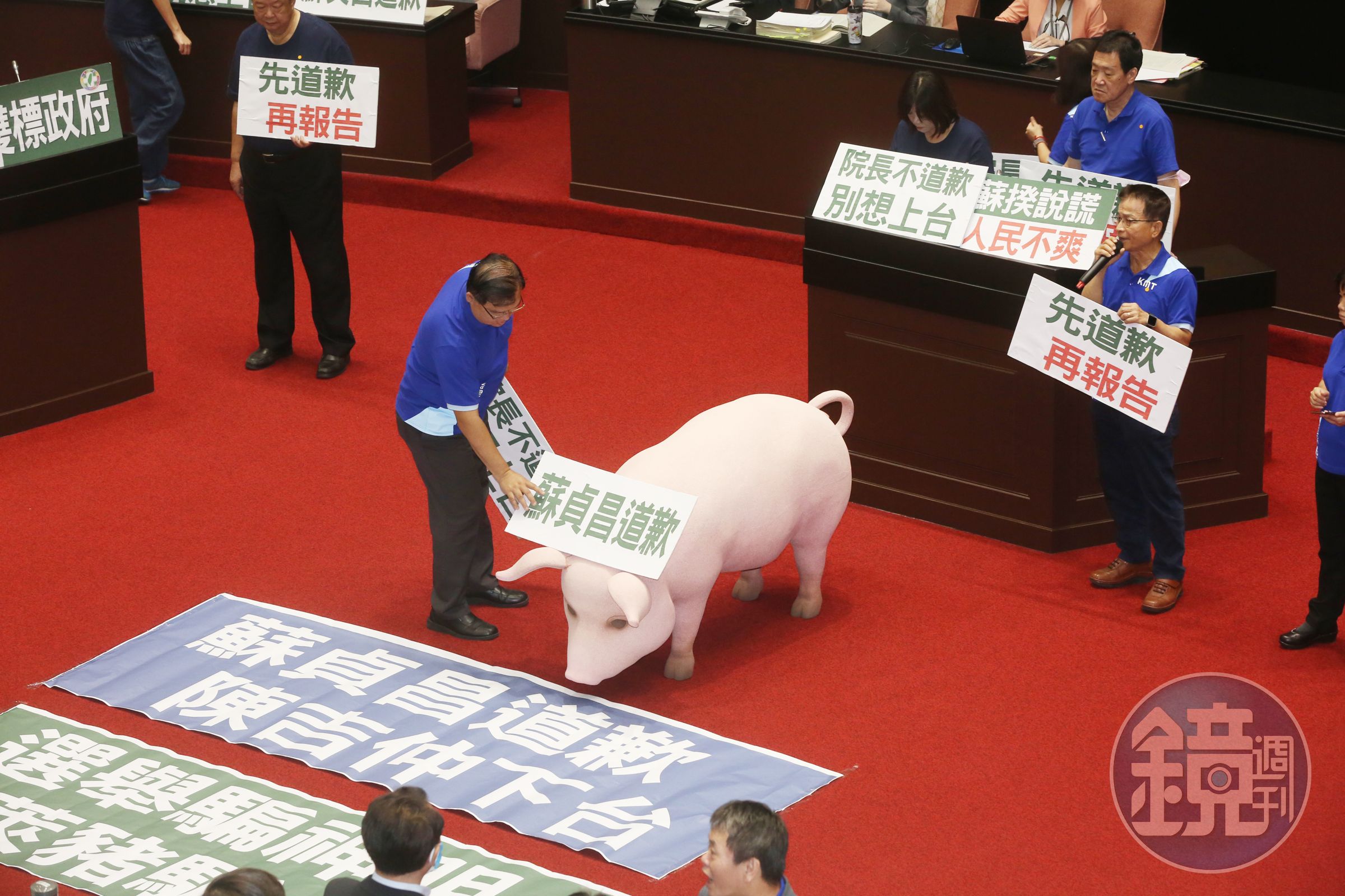 立法院國民黨團為美豬美牛議題杯葛蘇貞昌上台報告；圖為9月22日立法院情形。（本刊資料照）
