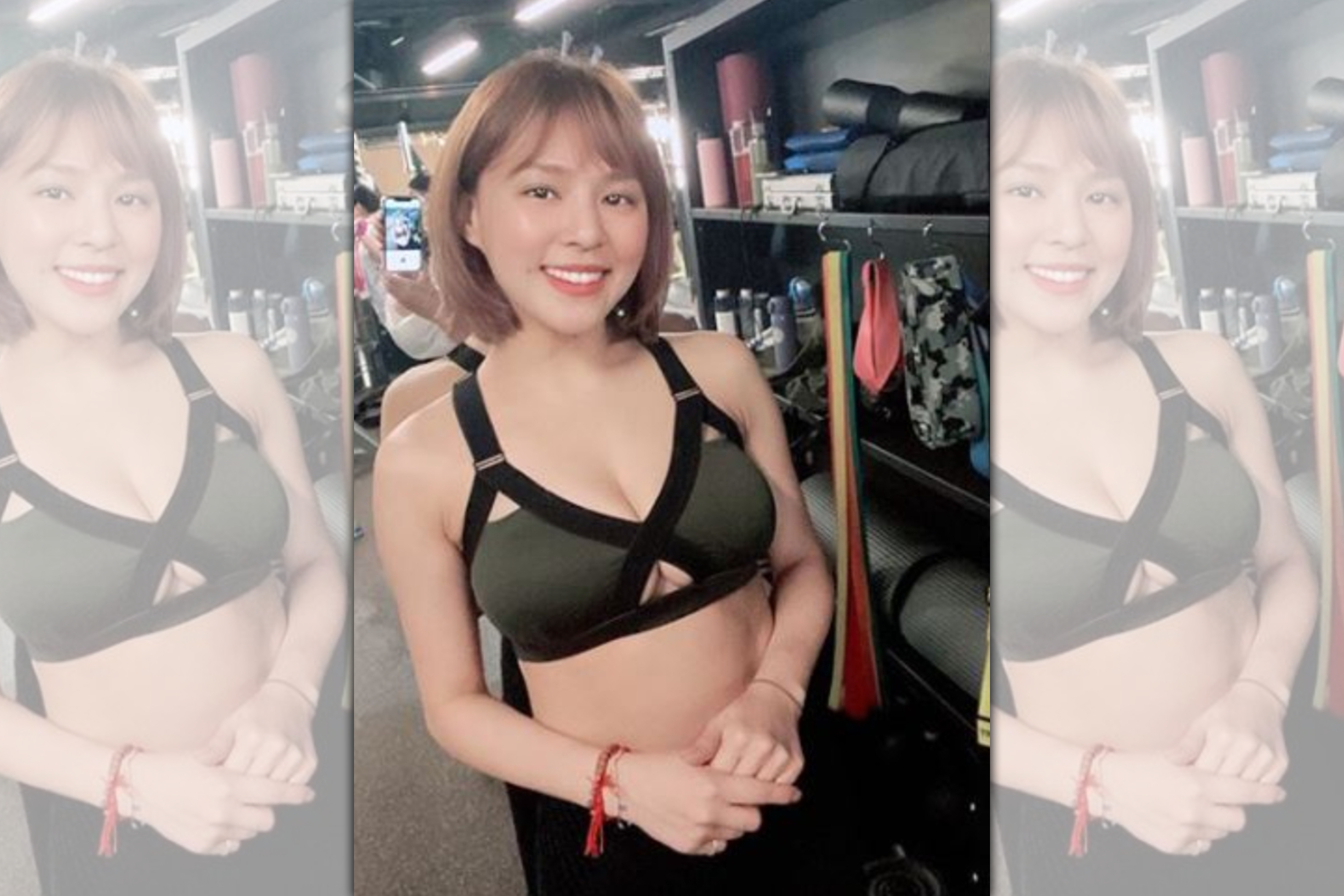 熊熊近來鮮少公開曝光，但積極跑健身房運動。（翻攝自熊熊IG）