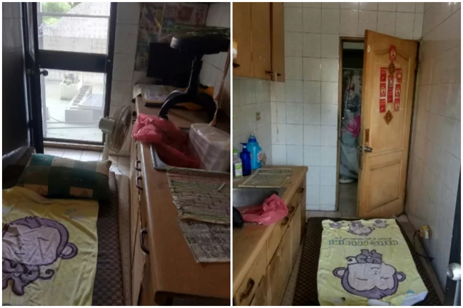 劉男在租屋網刊登雅房，結果卻是廚房。（翻攝自591租屋網）