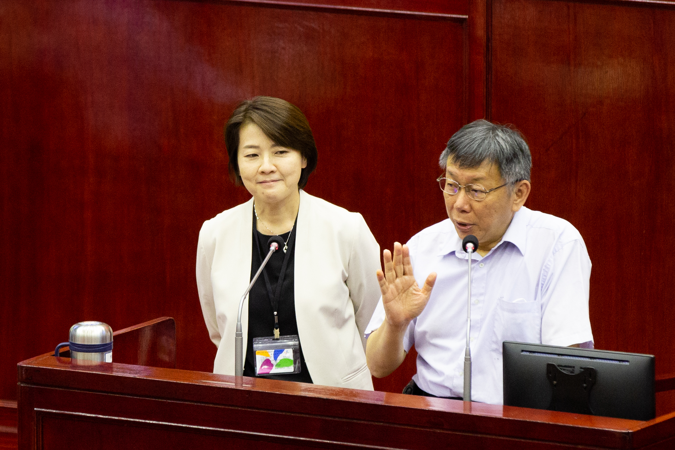 副市長黃珊珊(左)坦言,從當市議員時開始準備選市長。(本刊資料照)