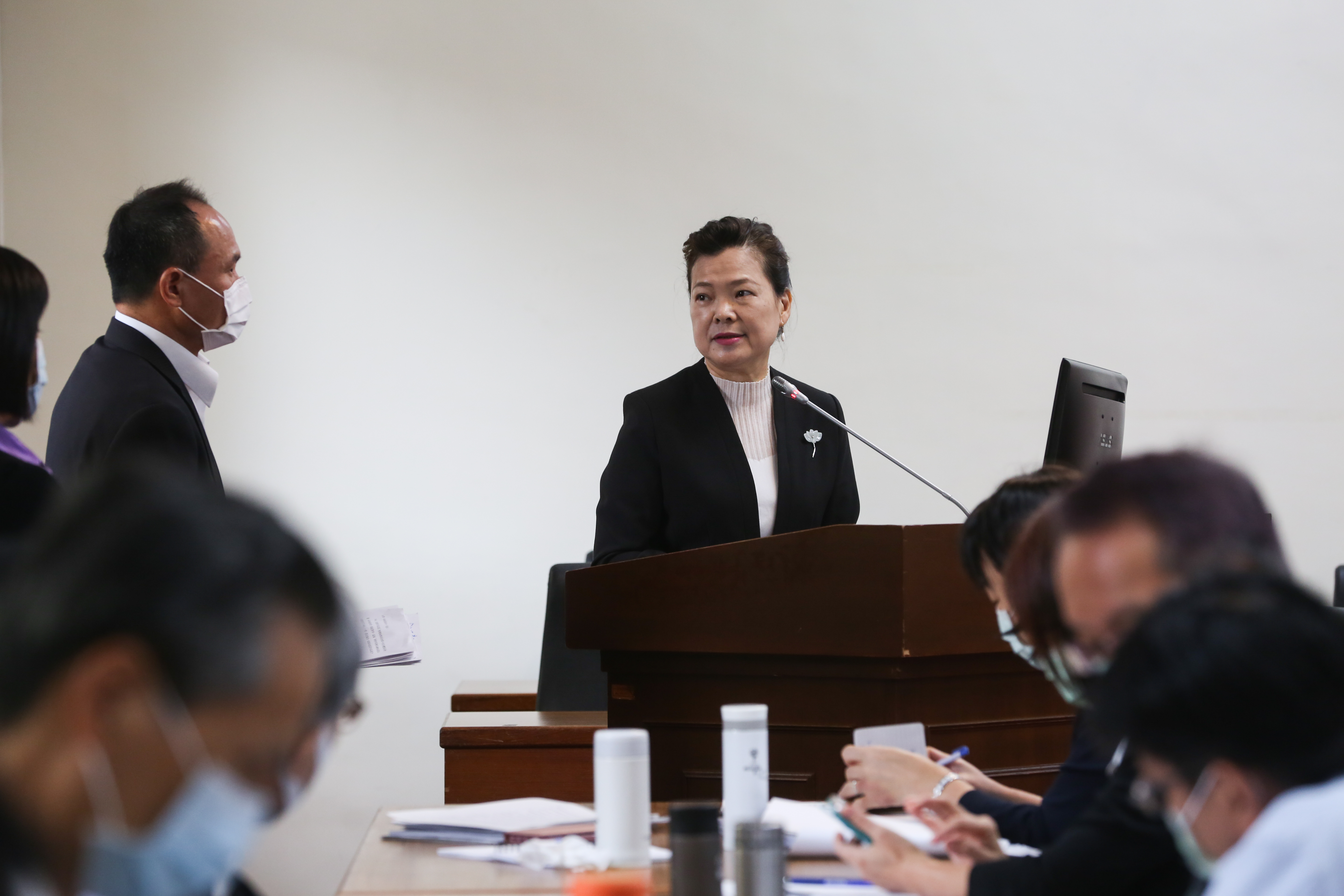 經濟部長王美花表示，疫情指揮中心已允許美國電子廠人員來台的申請專案。（資料照）