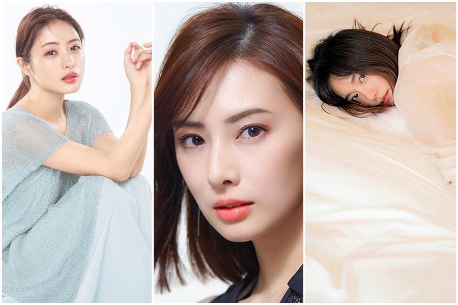 北川景子（中）擊敗新垣結衣（右）及石原聰美（左），奪下日本「最想擁有的女星臉孔」冠軍。（翻攝自北川景子、石原聰美、新垣結衣IG）