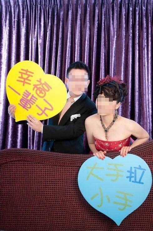 夫妻倆的甜蜜結婚照。(讀者提供)
