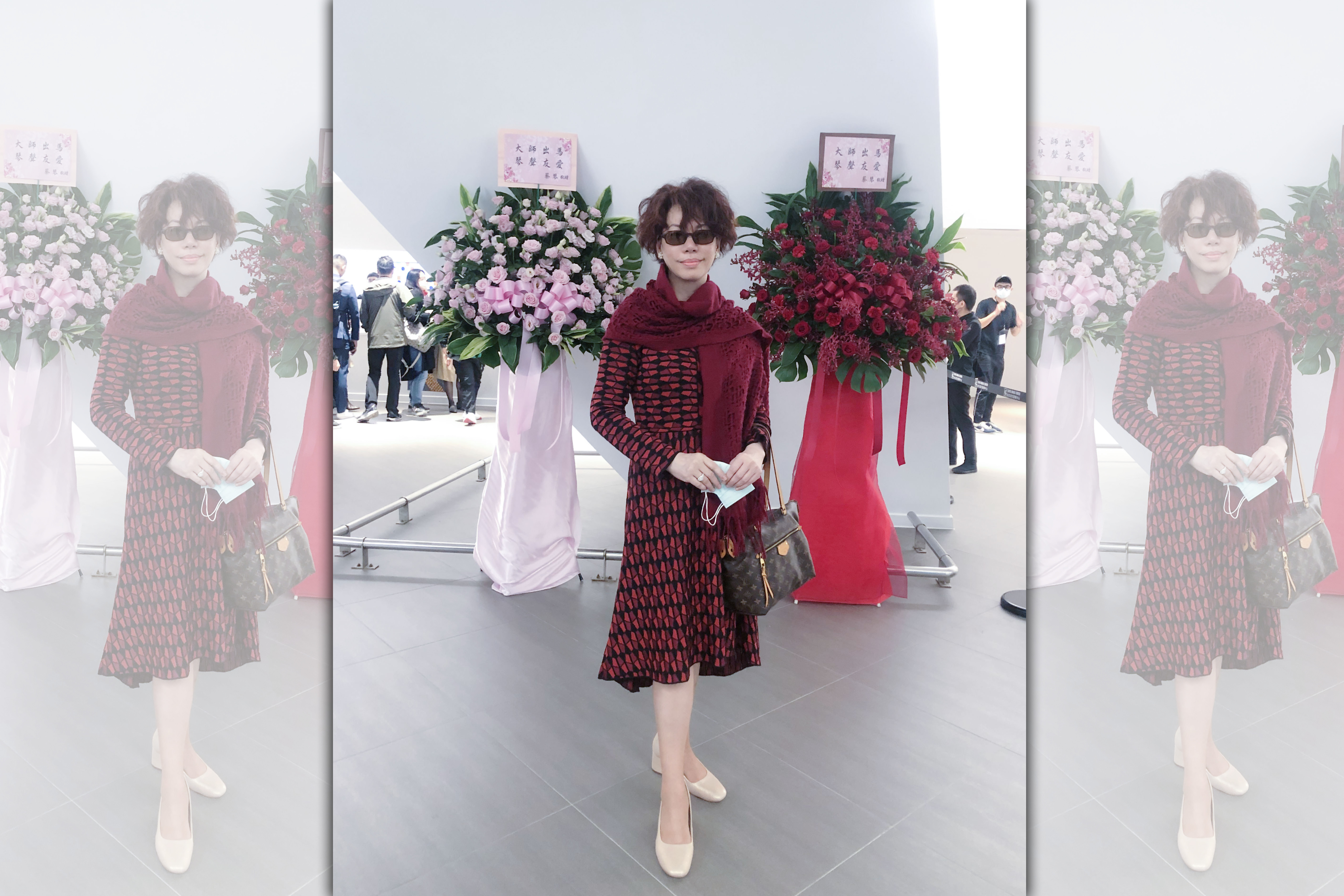 蔡琴現身台北流行音樂中心，觀賞大提琴家馬友友《馬友友全球巴哈計畫在台北》演奏會。（星世代經紀公司提供）