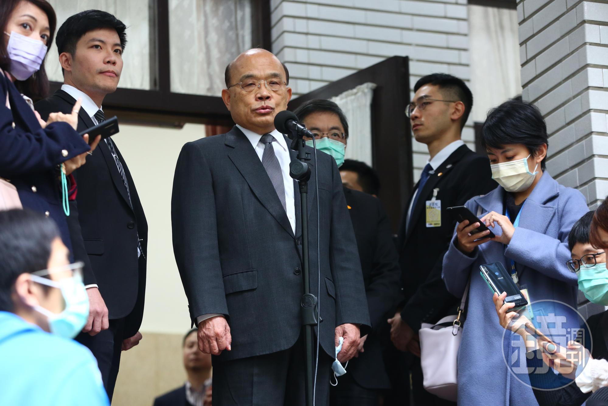 行政院長蘇貞昌今晚將拜訪冠軍牛肉麵店家。