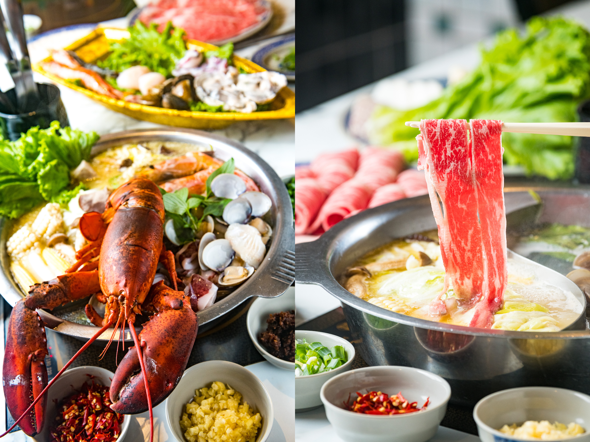 樂軒新品牌「鐵火肥牛火鍋」推出多款港味湯頭，發揮自家食材優勢。