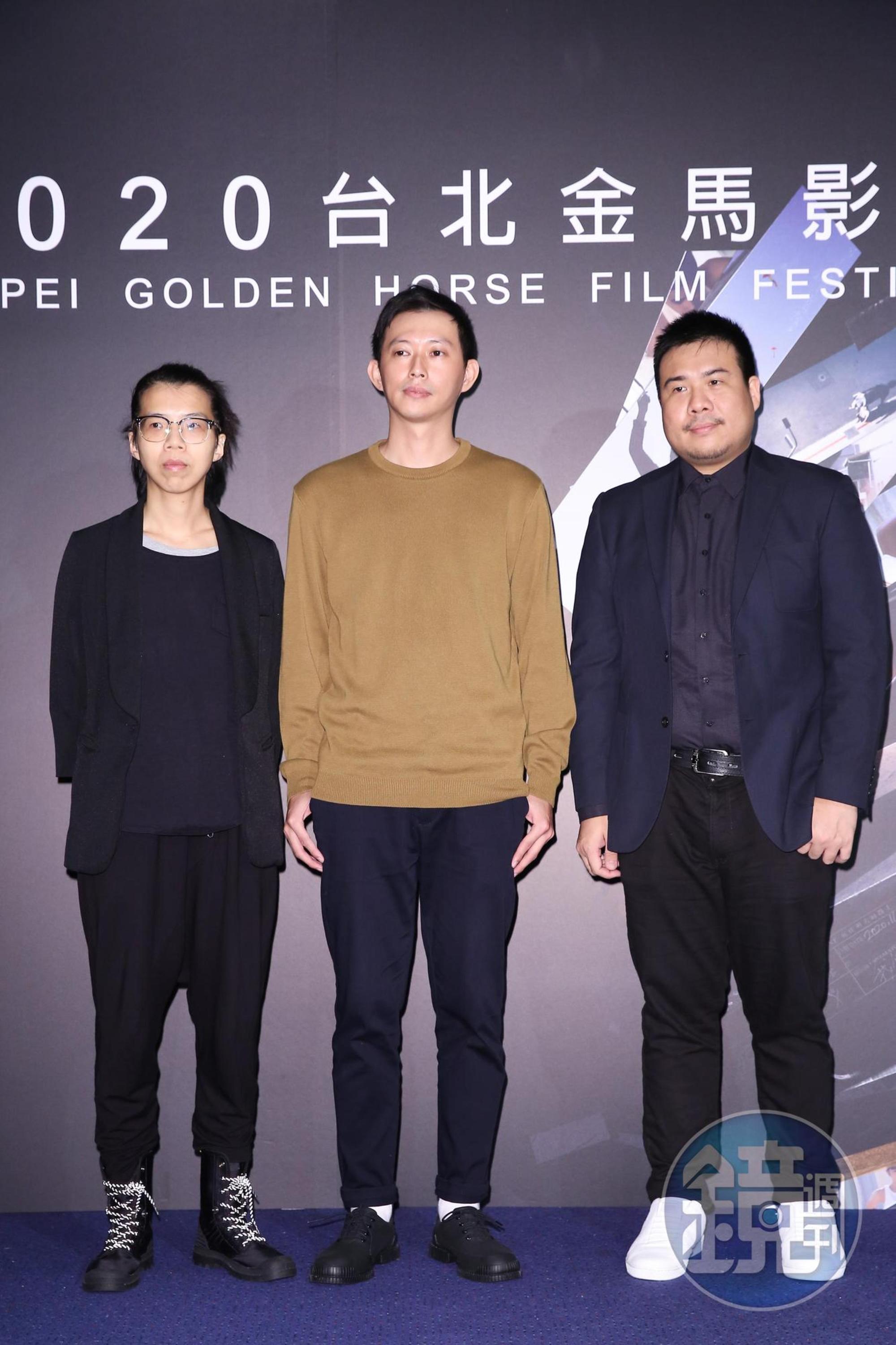《返校》影集版動用3位導演蘇奕瑄(左起)、莊翔安、劉易合作拍攝。