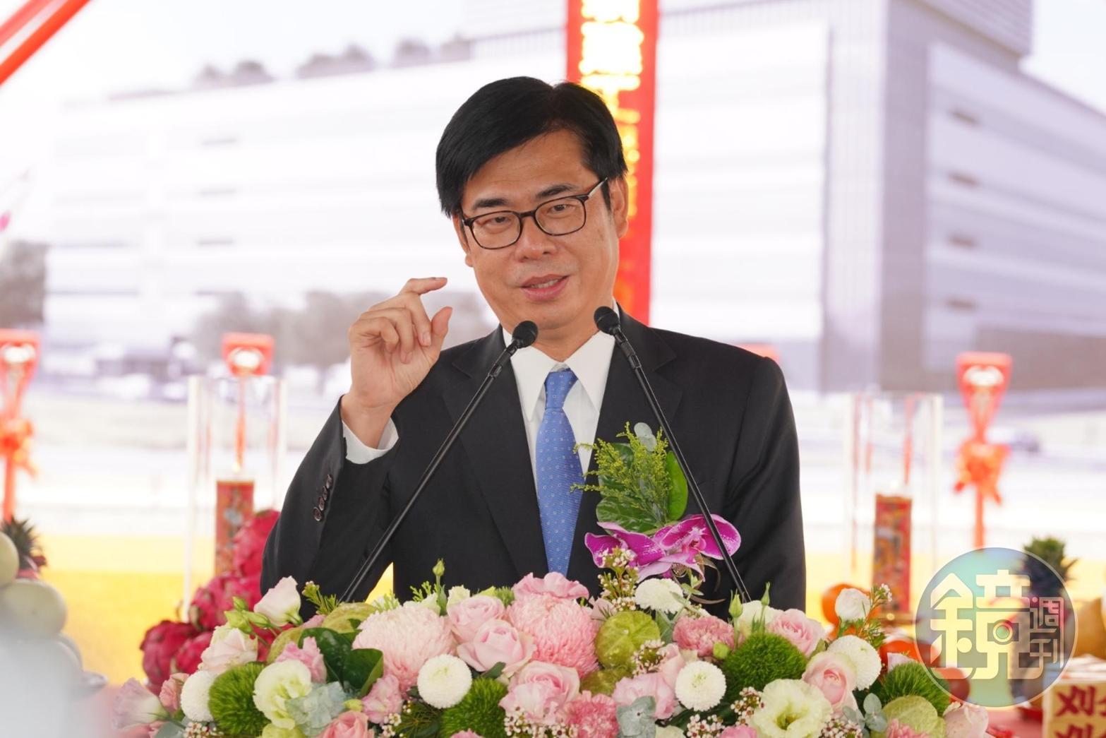 高雄市長陳其邁希望陳泰銘能持續加碼投資高雄。