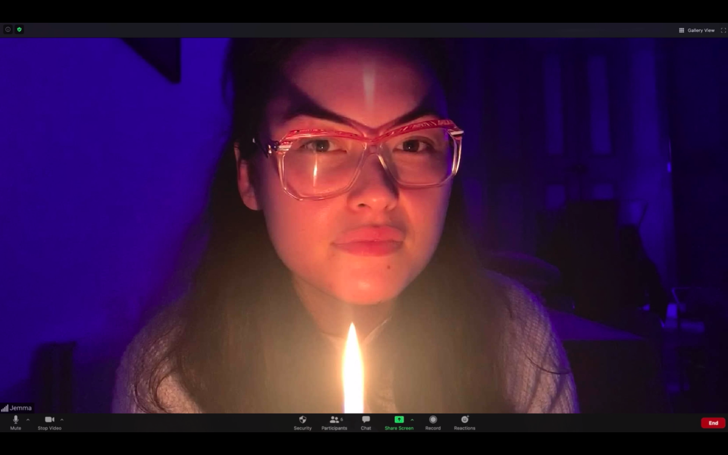 《鬼弒訊》以視訊軟體拍攝完成，各種擬真的技巧讓全片的駭人氣氛達到頂點。（威望國際提供）