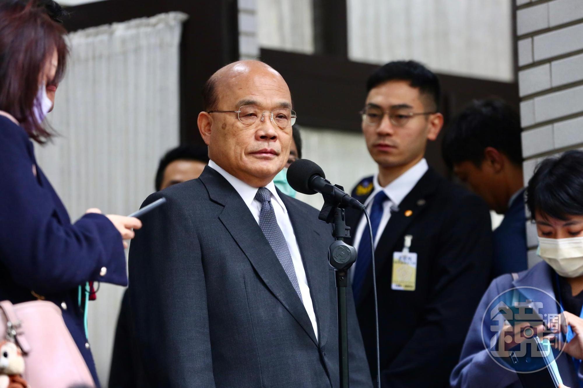 針對國民黨萊豬影片爭議，蘇貞昌表示引起社會恐慌很不應該。（本刊資料照）